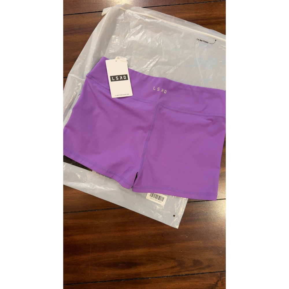 LSKD RXD Micro Short Tights Iris Purple Athletic Workout Shorts-Iris NEW NWT - Picture 4 of 16
